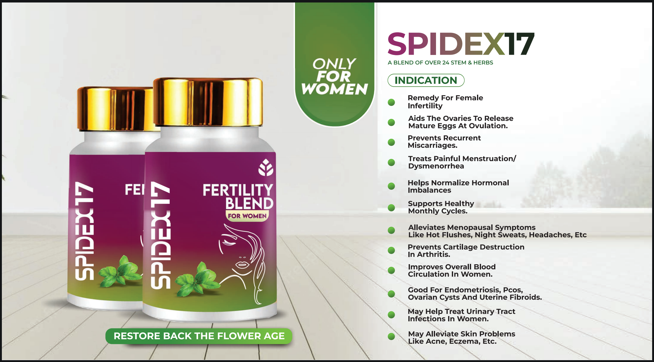 SPIDEX 17 Women Fertility