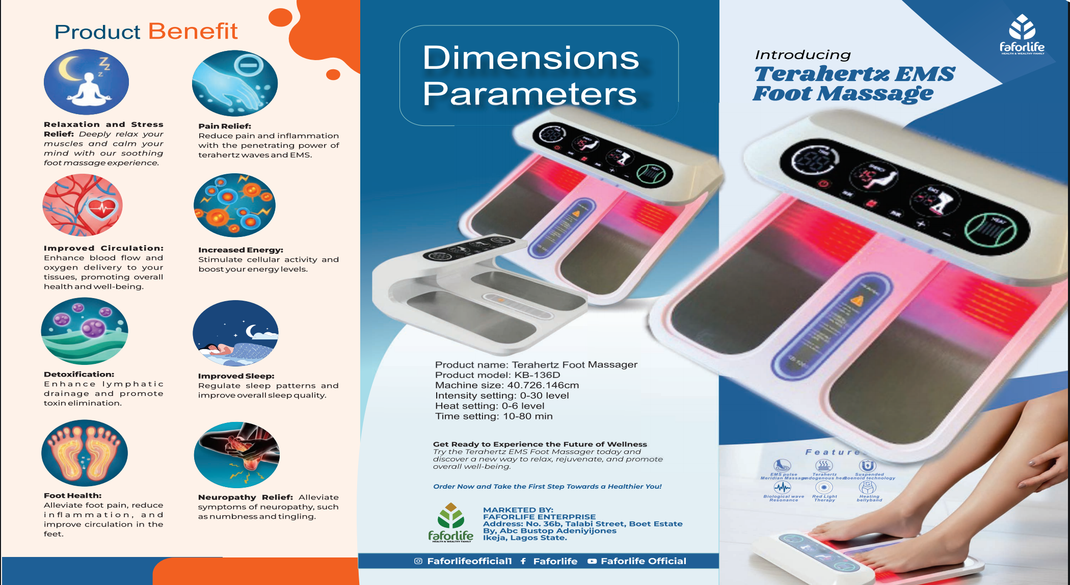 Terahertz EMS Foot Massager